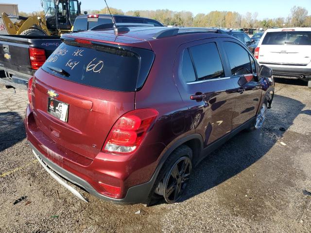 3GNCJLSBXHL165103 - 2017 CHEVROLET TRAX 1LT BURGUNDY photo 3