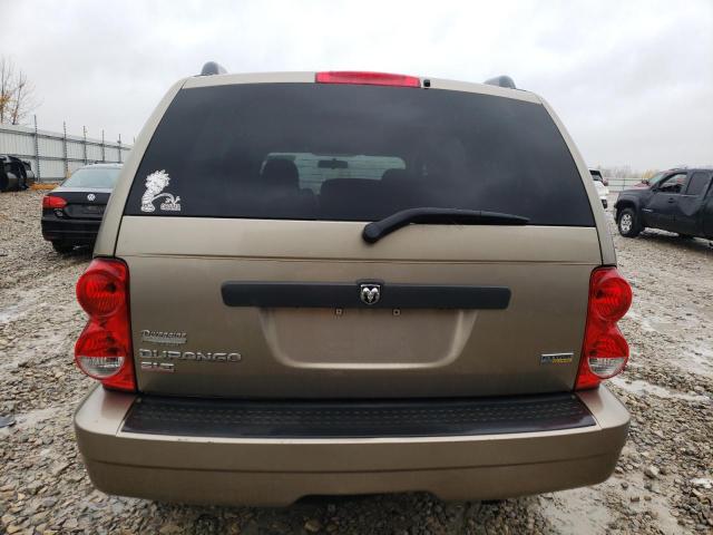 1D8HB48P67F551676 - 2007 DODGE DURANGO SLT BEIGE photo 6