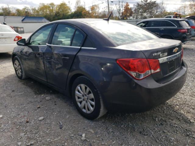 1G1PF5S99B7152240 - 2011 CHEVROLET CRUZE LT GRAY photo 2