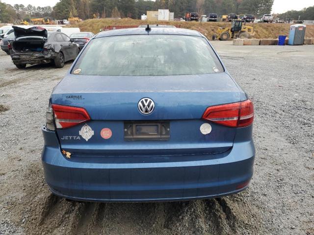 3VW2K7AJ7FM245898 - 2015 VOLKSWAGEN JETTA BASE BLUE photo 6