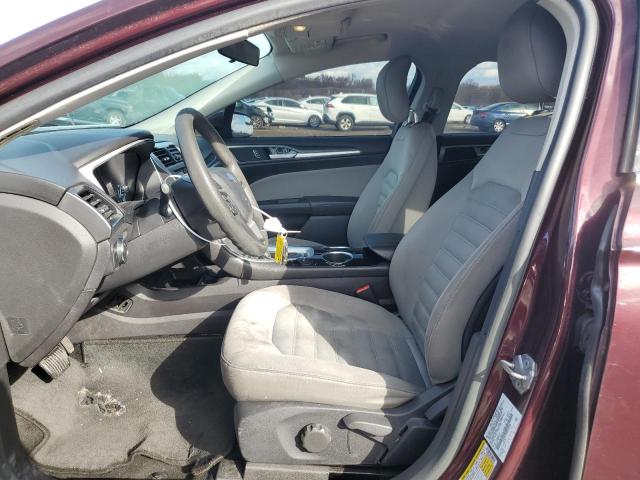 3FA6P0G78DR238358 - 2013 FORD FUSION S MAROON photo 7