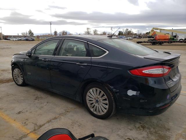 3FA6P0SU3ER356672 - 2014 FORD FUSION TITANIUM PHEV BLACK photo 2