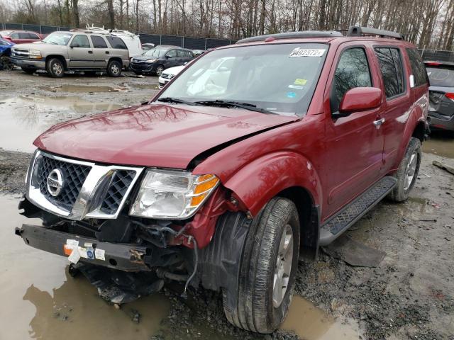 5N1AR18B38C664885 - 2008 NISSAN PATHFINDER S RED photo 1