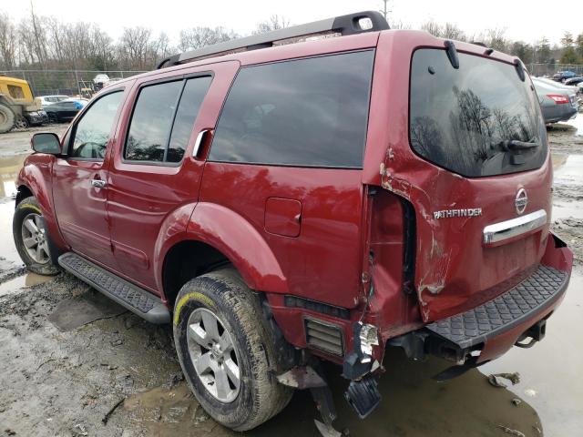 5N1AR18B38C664885 - 2008 NISSAN PATHFINDER S RED photo 2