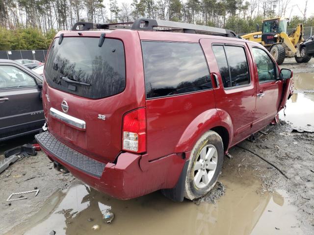5N1AR18B38C664885 - 2008 NISSAN PATHFINDER S RED photo 3