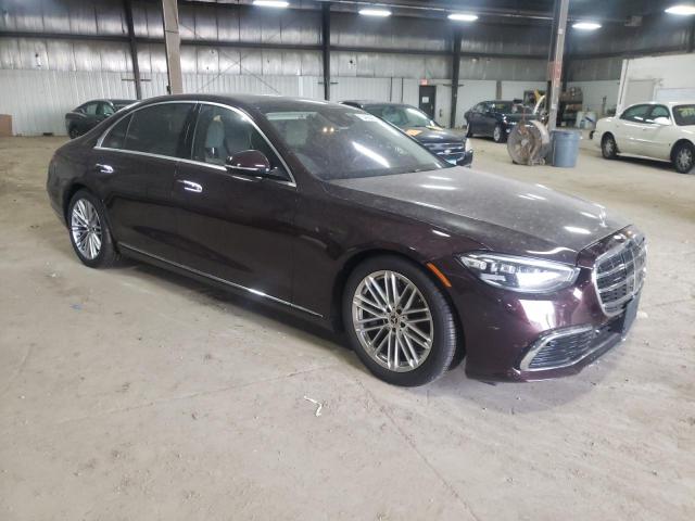 W1K6G7GB2NA118984 - 2022 MERCEDES-BENZ S 580 4MATIC BURGUNDY photo 4