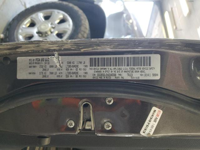 3C63R3DL5HG546588 - 2017 RAM 3500 SLT GRAY photo 12