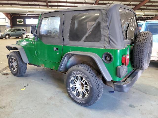 1J4FA29144P715675 - 2004 JEEP WRANGLER / SE GREEN photo 2