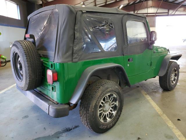 1J4FA29144P715675 - 2004 JEEP WRANGLER / SE GREEN photo 3