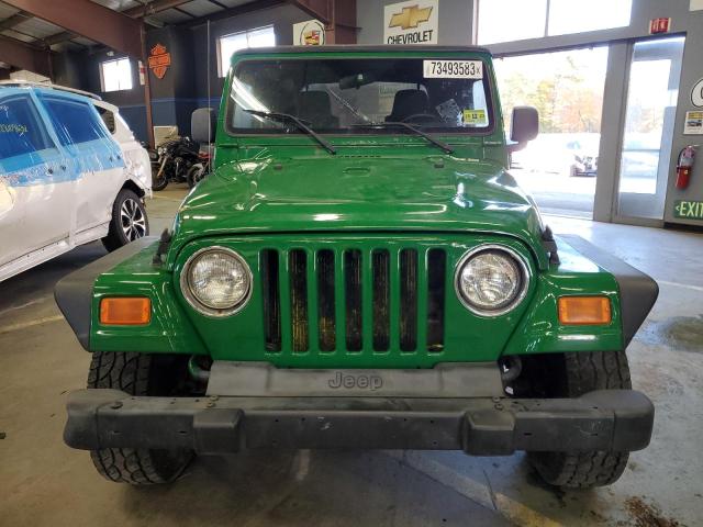 1J4FA29144P715675 - 2004 JEEP WRANGLER / SE GREEN photo 5