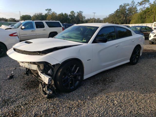 2C3CDXCT1KH570351 - 2019 DODGE CHARGER R/T WHITE photo 1