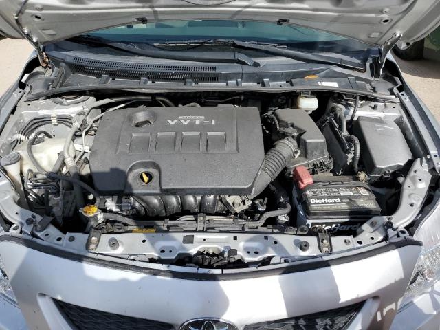 JTDBU4EE9AJ083660 - 2010 TOYOTA COROLLA BASE SILVER photo 11
