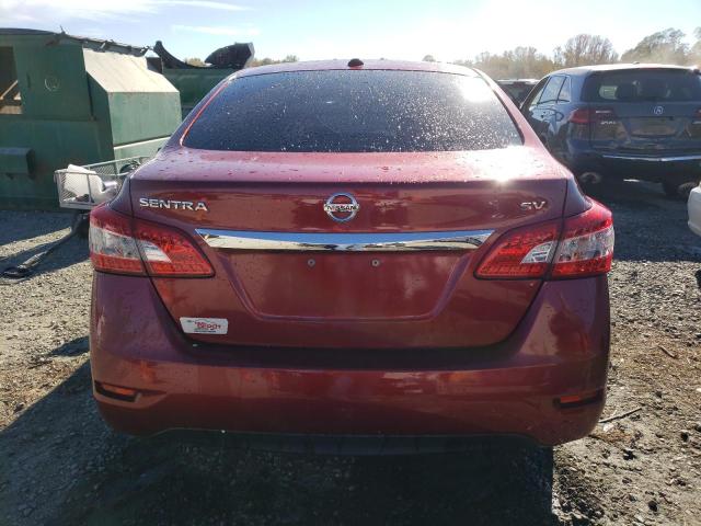 3N1AB7AP3FL652757 - 2015 NISSAN SENTRA S RED photo 6