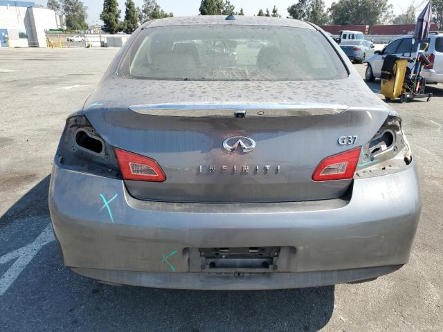 JN1CV6AP2DM304221 - 2013 INFINITI G37 BASE GRAY photo 6