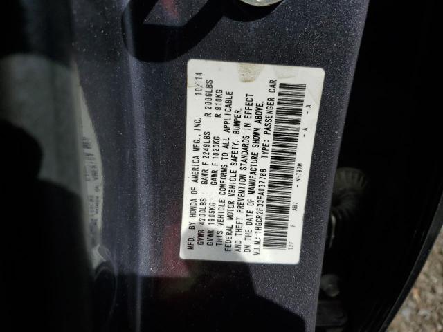 1HGCR2F33FA037788 - 2015 HONDA ACCORD LX GRAY photo 12