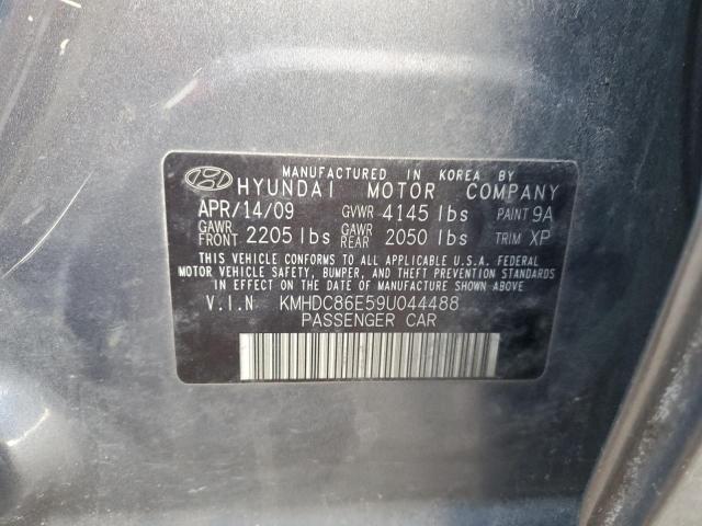 KMHDC86E59U044488 - 2009 HYUNDAI ELANTRA TO GRAY photo 12