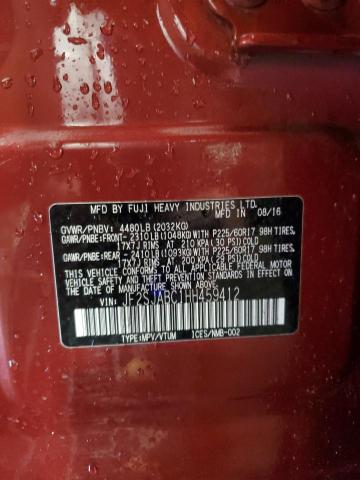 JF2SJABC1HH459412 - 2017 SUBARU FORESTER 2.5I RED photo 14