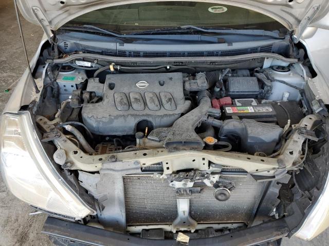 3N1BC11E88L459228 - 2008 NISSAN VERSA S SILVER photo 11