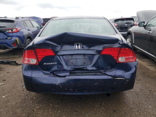 1HGFA16877L051533 - 2007 HONDA CIVIC EX BLUE photo 6