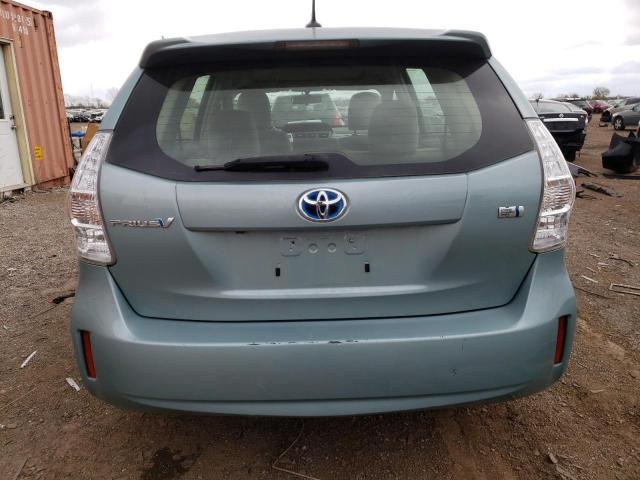 JTDZN3EU9E3356152 - 2014 TOYOTA PRIUS V BLUE photo 6