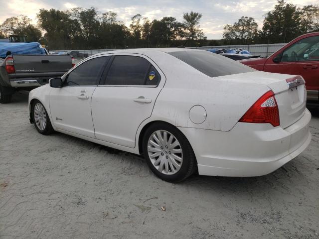 3FADP0L33BR116966 - 2011 FORD FUSION HYBRID WHITE photo 2