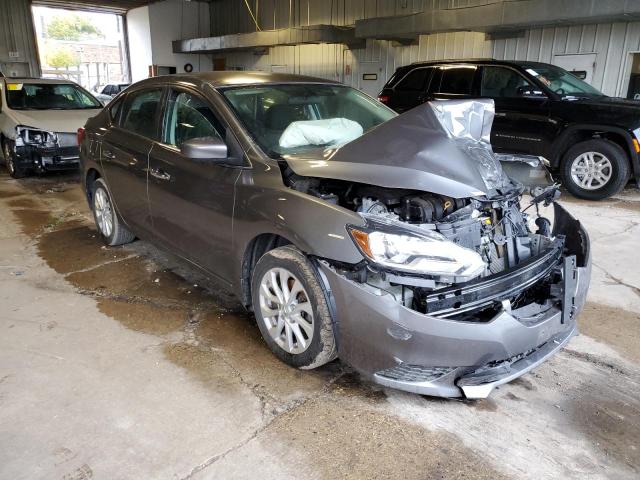 3N1AB7AP2KY303926 - 2019 NISSAN SENTRA S GRAY photo 4