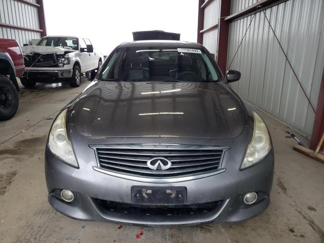 JN1CV6AR0DM753611 - 2013 INFINITI G37 GRAY photo 5