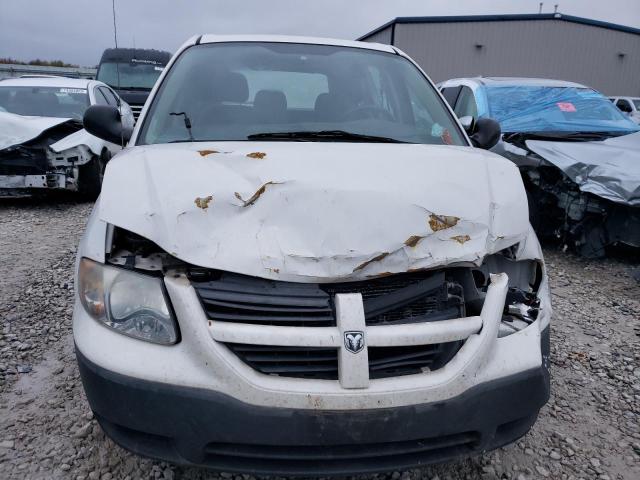 1D4GP25B17B172782 - 2007 DODGE CARAVAN SE WHITE photo 5