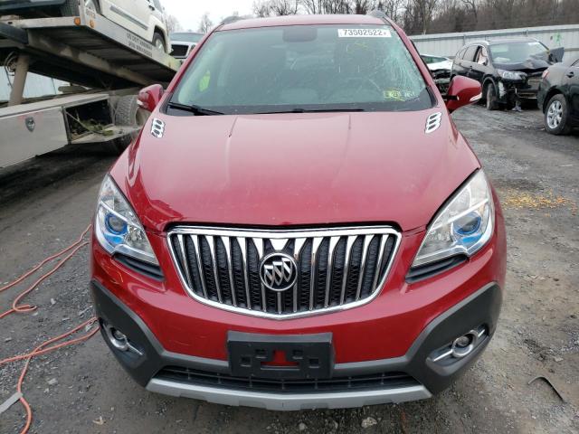 KL4CJFSB8FB266661 - 2015 BUICK ENCORE CONVENIENCE MAROON photo 5