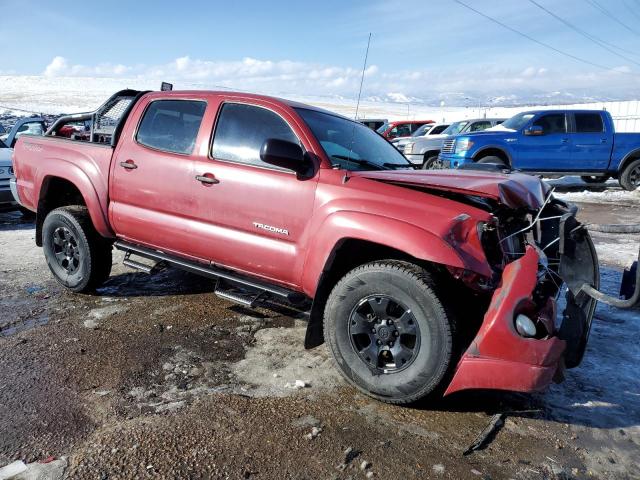 5TELU42NX8Z585540 - 2008 TOYOTA TACOMA DOUBLE CAB MAROON photo 4