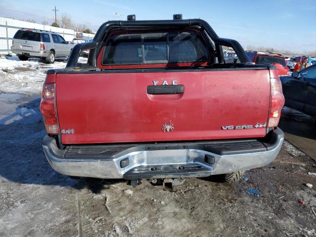 5TELU42NX8Z585540 - 2008 TOYOTA TACOMA DOUBLE CAB MAROON photo 6