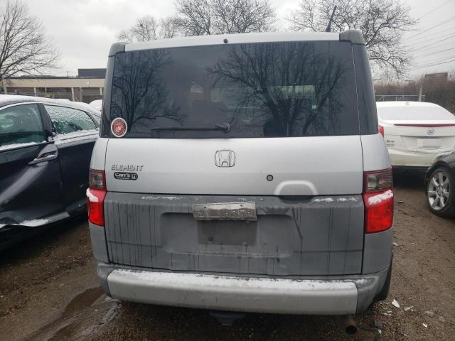 5J6YH28394L037049 - 2004 HONDA ELEMENT LX GRAY photo 6