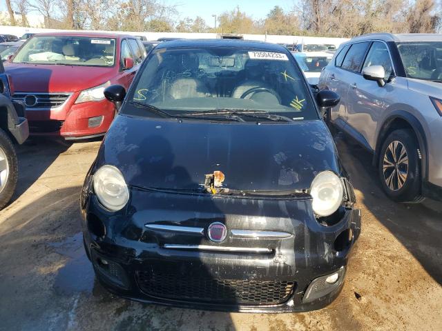 3C3CFFBR4DT604738 - 2013 FIAT 500 SPORT BLACK photo 5