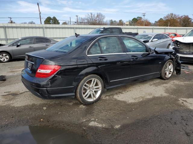 WDDGF4HB2CA606544 - 2012 MERCEDES-BENZ C 250 BLACK photo 3