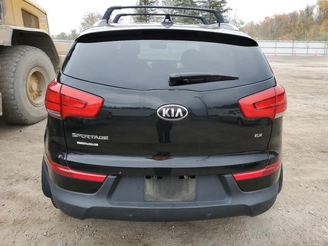 KNDPCCAC5E7558795 - 2014 KIA SPORTAGE EX BLACK photo 6