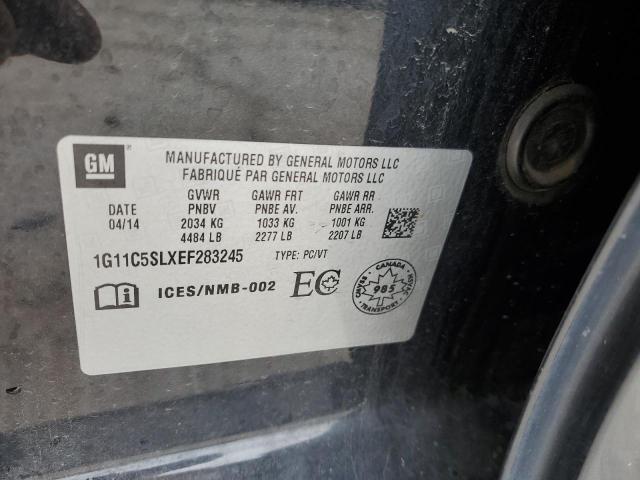 1G11C5SLXEF283245 - 2014 CHEVROLET MALIBU 1LT Qara foto 12