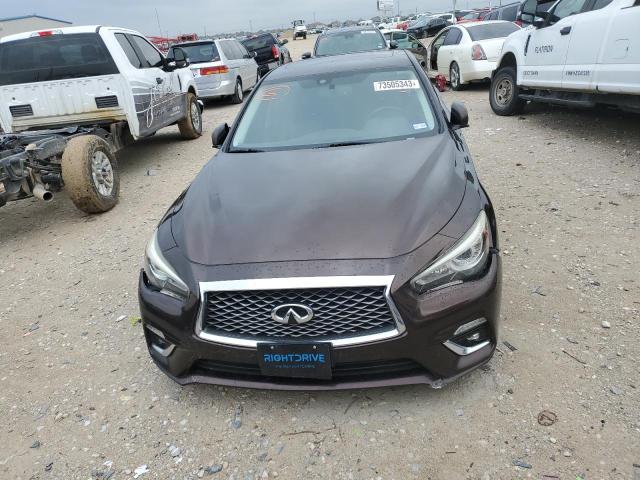 JN1EV7AP2JM351047 - 2018 INFINITI Q50 LUXE BURGUNDY photo 5