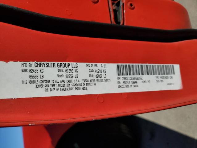 2B3CL1CG5BH589162 - 2011 DODGE CHARGER POLICE RED photo 13