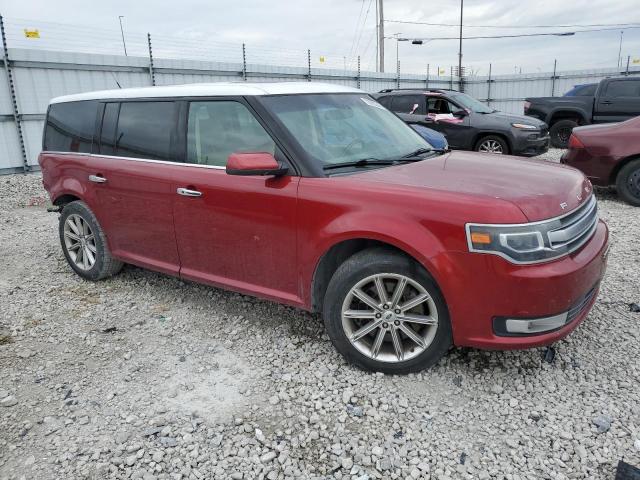 2FMGK5D82EBD22081 - 2014 FORD FLEX LIMITED RED photo 4