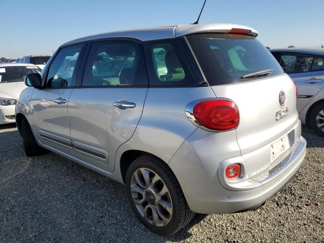 ZFBCFACH9EZ008333 - 2014 FIAT 500L LOUNGE SILVER photo 2