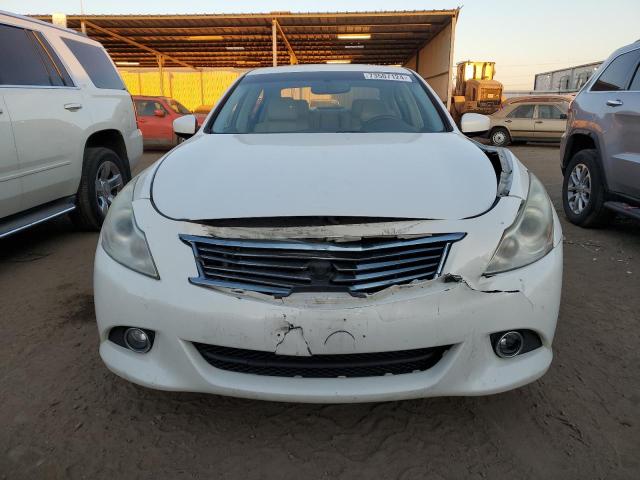 JN1CV6AR6DM769781 - 2013 INFINITI G37 WHITE photo 5