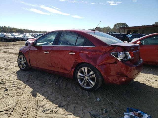 1G1PG5SB3E7453378 - 2014 CHEVROLET CRUZE LTZ RED photo 2