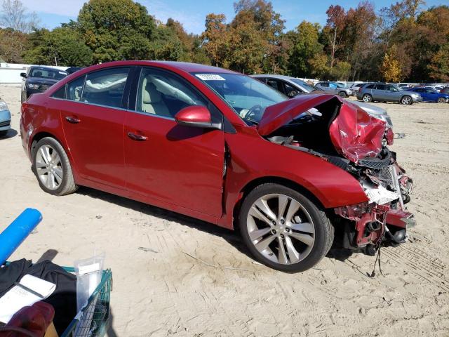 1G1PG5SB3E7453378 - 2014 CHEVROLET CRUZE LTZ RED photo 4