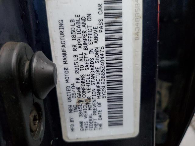 5Y2SL63865Z404475 - 2005 PONTIAC VIBE BLUE photo 12