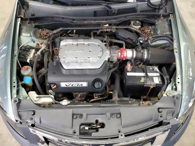 1HGCP36768A004639 - 2008 HONDA ACCORD EX GREEN photo 11