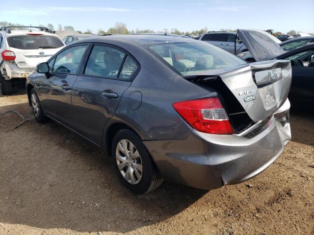 19XFB2F59CE076153 - 2012 HONDA CIVIC LX GRAY photo 2