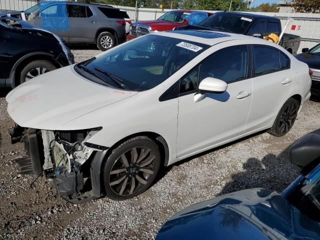 19XFB2F94EE266318 - 2014 HONDA CIVIC EXL თეთრი ფოტო 1