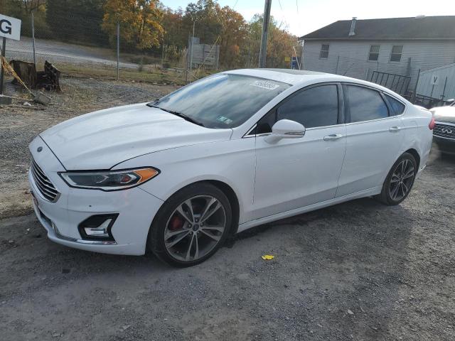 3FA6P0D9XJR155774 - 2018 FORD FUSION TITANIUM/PLATINUM WHITE photo 1