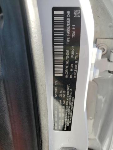 ZARFAEDN8J7595706 - 2018 ALFA ROMEO GIULIA Q4 თეთრი ფოტო 12