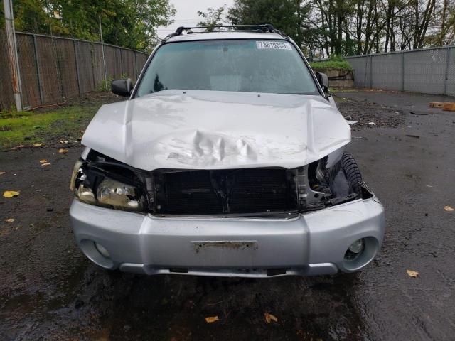 JF1SG65684G761267 - 2004 SUBARU FORESTER 2.5XS ვერცხლისფერი ფოტო 5